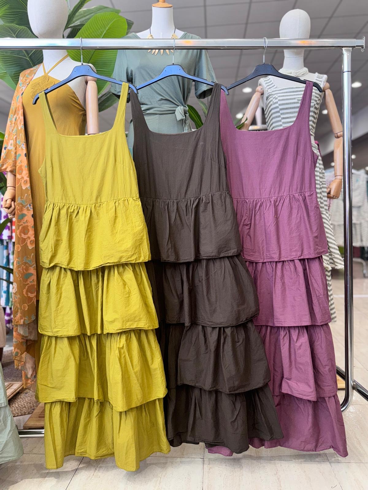 VESTIDO MULTIVOLANTES
