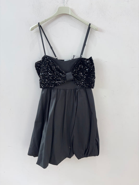 VESTIDO LAZO LENTEJUELAS