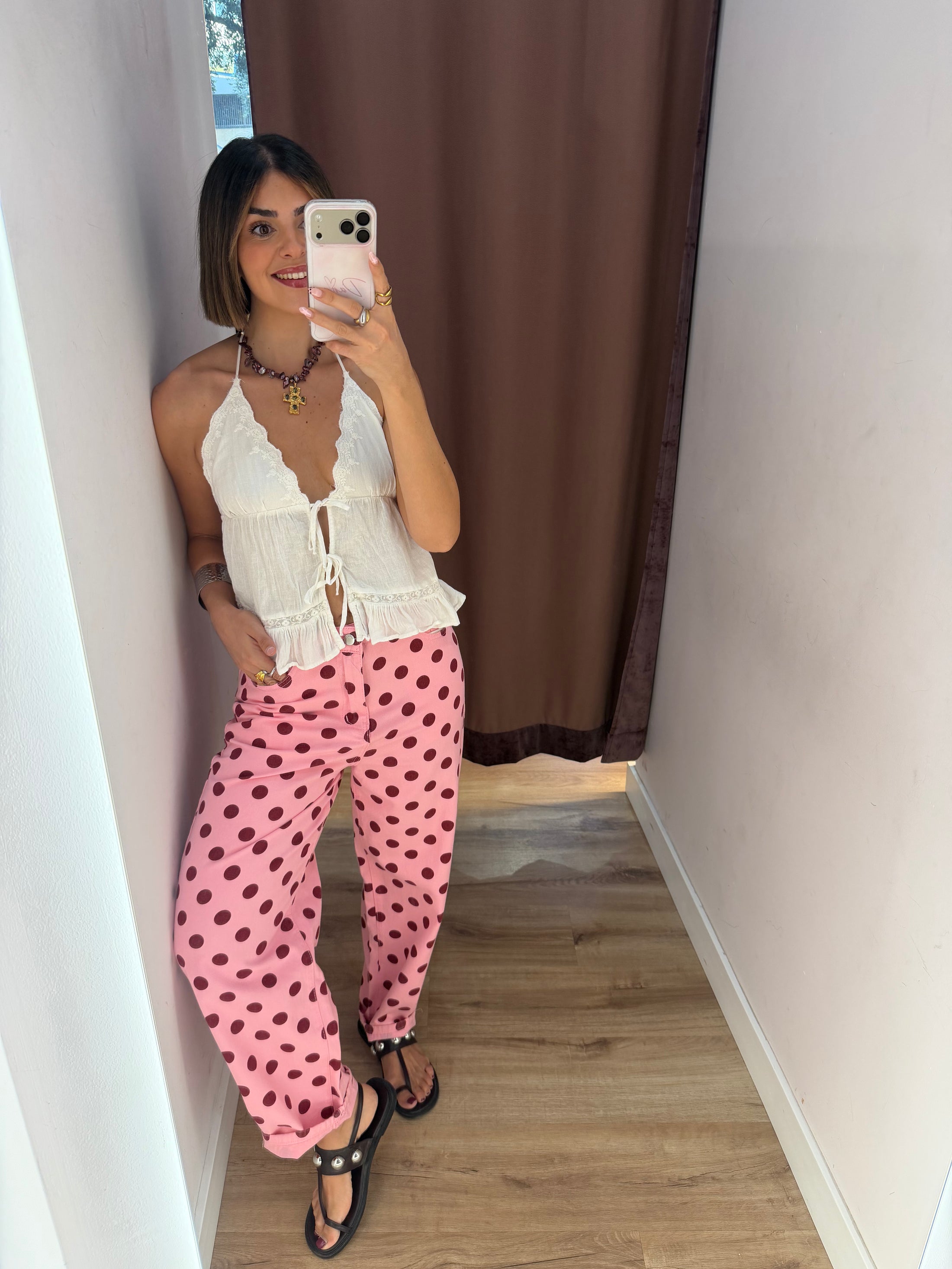 PANTALÓN FRESA