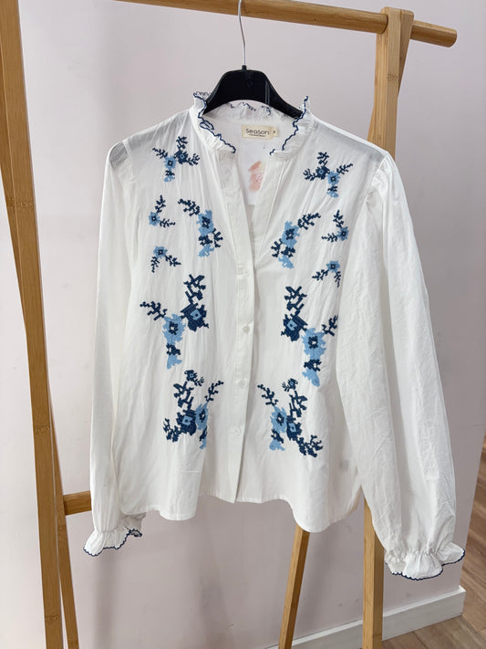 CAMISA CELESTE