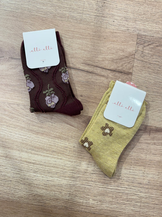 CALCETINES FLORES
