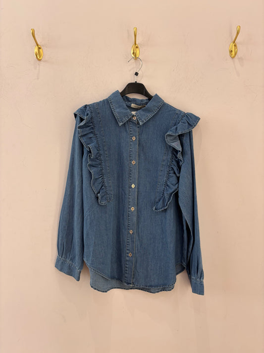 Camisa Vaquera Volantes