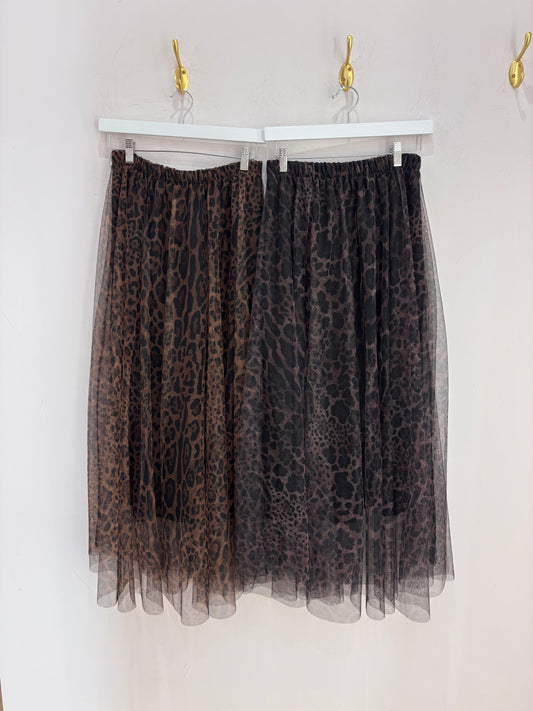 Falda Animal Print Tul
