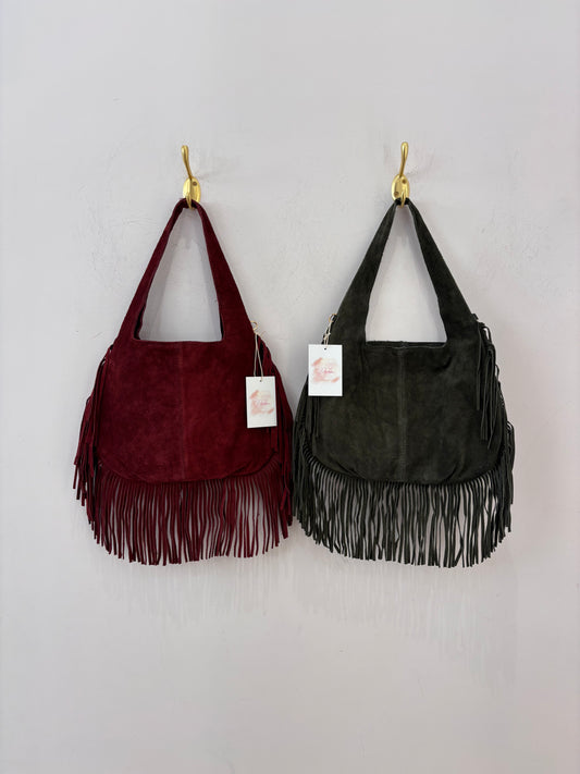 Bolso Piel Flecos