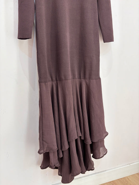 VESTIDO LARGO VOLANTES