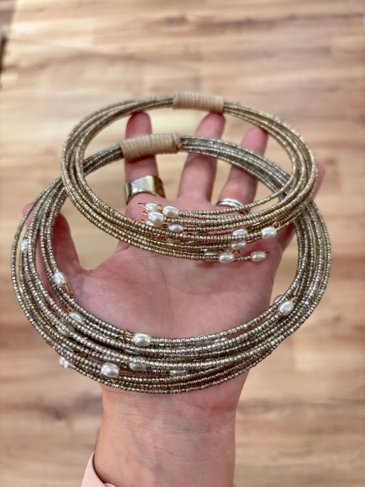 Choker Perlas