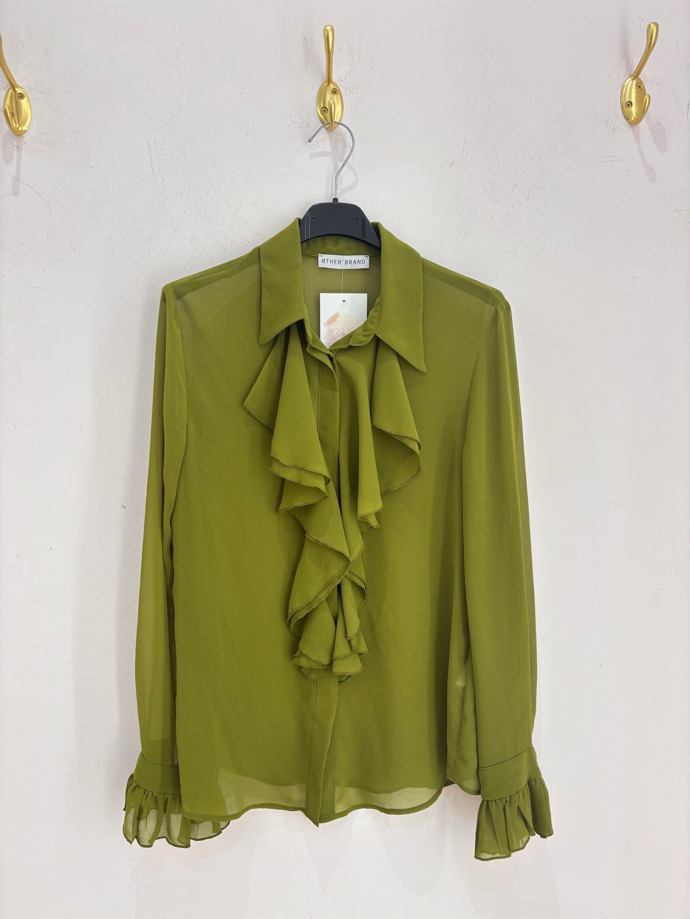 Camisa Verde Volantes