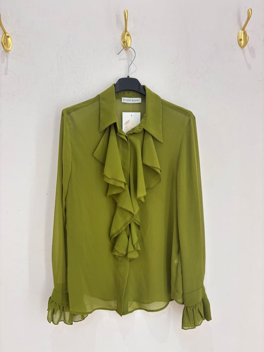 Camisa Verde Volantes