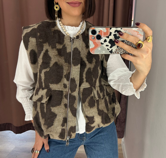 CHALECO ANIMAL PRINT