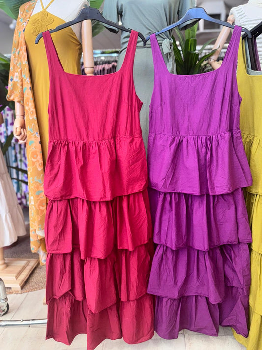 VESTIDO MULTIVOLANTES